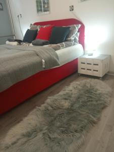 Ένα ή περισσότερα κρεβάτια σε δωμάτιο στο Apartment Inn free garage,public parking