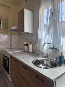 Kuchyň nebo kuchyňský kout v ubytování Theodora Corfu Holiday Apartments