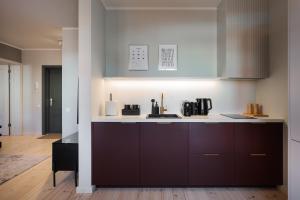 Kuchyň nebo kuchyňský kout v ubytování Centra Nams - Center Apartments