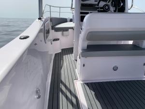 a close up of the deck of a boat at Bluline21 Open Speedboat Private Charters in Sliema