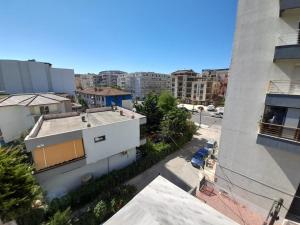an aerial view of a city with buildings at Elezi House in Durrës