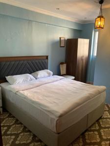 伊斯坦堡的住宿－Ulusoy Old Cıty，一间卧室,卧室内配有一张大床