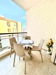 Balkón nebo terasa v ubytování Charmant Appartement à Hammamet- Résidence Bousten 2
