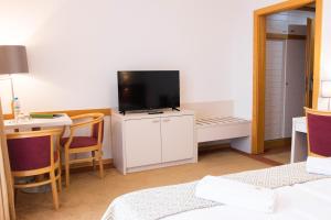 TV a/nebo společenská místnost v ubytování Szalajka Liget Hotel és Apartmanházak