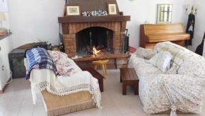 Area soggiorno di Casa BnB Pappappero Monti della Laga
