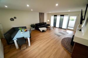 Posezení v ubytování Ferienwohnung Nordlicht