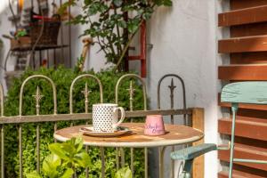 Ein Balkon oder eine Terrasse in der Unterkunft Obst- Ferienhof Ragg