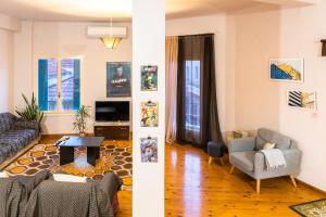 Artistic Getaway Home - Super Central的休息区