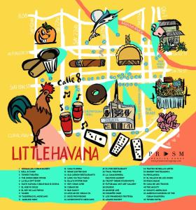 a map of lilihavana with sights and attractions at B1 Best Value on Private Bedroom with Private Bathroom in Little Havana, Miami in Miami +26 photos