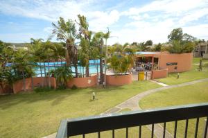 a view of a resort with a swimming pool at Riverview Holiday Apartment 65 - Kalbarri WA in Kalbarri