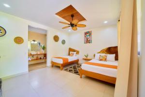 Кровать или кровати в номере Olinca Boutique Hotel