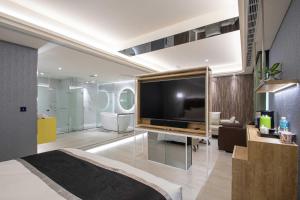 Koupelna v ubytování 168 Motel-Zhongli + 37 fotografií