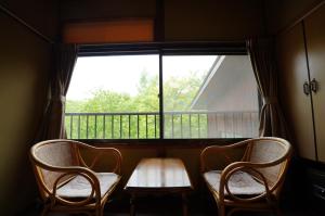 A seating area at ピーポロ乗鞍