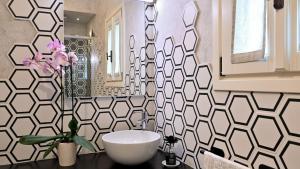 Koupelna v ubytování Mulino La Pietra