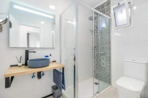 A bathroom at Casa Las Calas
