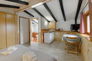 Kuchyň nebo kuchyňský kout v ubytování Apartments Smile by Rent Istria