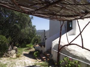 ein Haus mit Blick auf einen Hof in der Unterkunft Casa Marcella Cugnana-Portisco in Cugnana