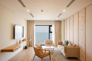 Posezení v ubytování Seabird Hotel Thien Cam