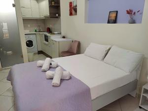 Kuchyňa alebo kuchynka v ubytovaní Lefkada SunCentral Apartments
