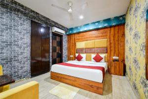 מיטה או מיטות בחדר ב-Airport Hotel Ark View