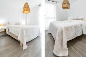 A bed or beds in a room at LM10BB- Modern ground floor flat in Le Mirage