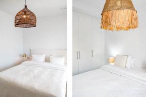 A bed or beds in a room at LM10BB- Modern ground floor flat in Le Mirage