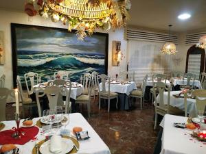 Restaurace v ubytování Hostal Quinto Pino
