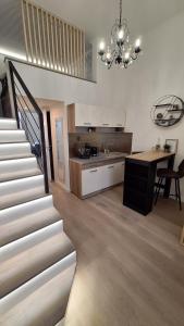 Kuchyňa alebo kuchynka v ubytovaní Deco Studio City Residence