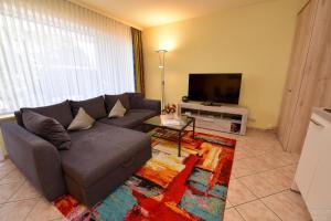 TV a/nebo společenská místnost v ubytování Haus "Luv und Lee" Appartement LUV32