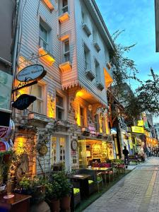 a building on the side of a street at Romantic Mansion in Istanbul