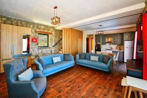 Χώρος καθιστικού στο Villa Monte Telmesos