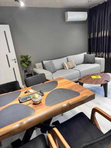 Posezení v ubytování Premium Suites