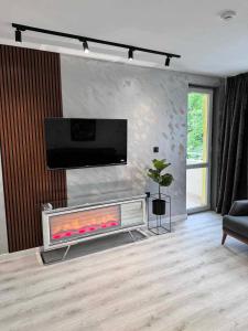 TV a/nebo společenská místnost v ubytování Premium Suites