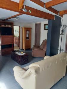 Posezení v ubytování chalet au calme
