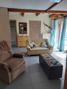Posezení v ubytování chalet au calme