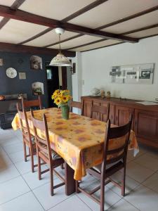 Posezení v ubytování chalet au calme