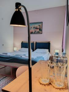 Rúm í herbergi á Hestia - Hotel, Wine and View