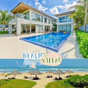 a beach villa with a swimming pool at Diamond Beach Villa Da Nang in Da Nang