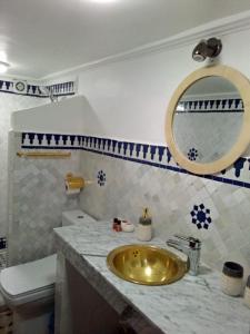 Koupelna v ubytování Riad Diamant Bleu