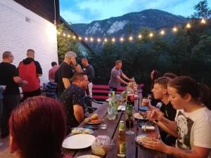 Widok na góry z tego pensjonatu