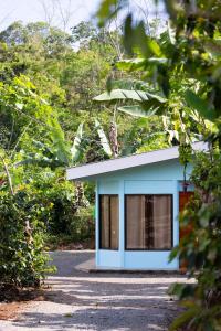 uma pequena casa no meio de uma floresta em Jessie's Country House Rivas em Rivas