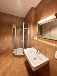 Koupelna v ubytování Altstadthotel Ilsenburg