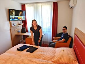 TV a/nebo společenská místnost v ubytování Gästehaus Wagner
