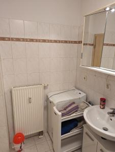 Koupelna v ubytování Ferienwohnung zum Schloss + 10 fotografií