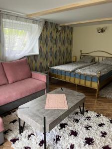 Кровать или кровати в номере Guest house Kajaki-Ragaciems