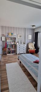 Knihovna v apartmánu