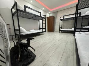 Voodi või voodid majutusasutuse Shesh Hostel toas