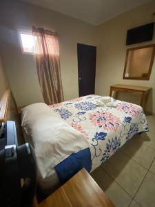 Postel nebo postele na pokoji v ubytování Hotel Residencial Panamericano