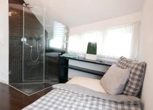 Posteľ alebo postele v izbe v ubytovaní Downtown Luxury apartman