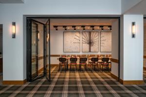 a conference room with a table and chairs at Grand Hyatt Denver in Denver +35 photos
